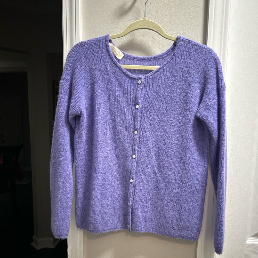 Sezane Gaspard Cardigan Pastel Violet - Size XS